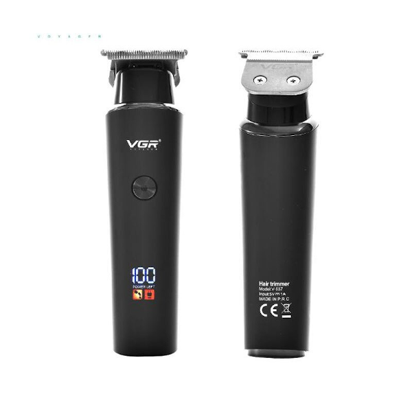 VGR V937 Professional Rechargeable Hair Trimmer With LCD Digital Display