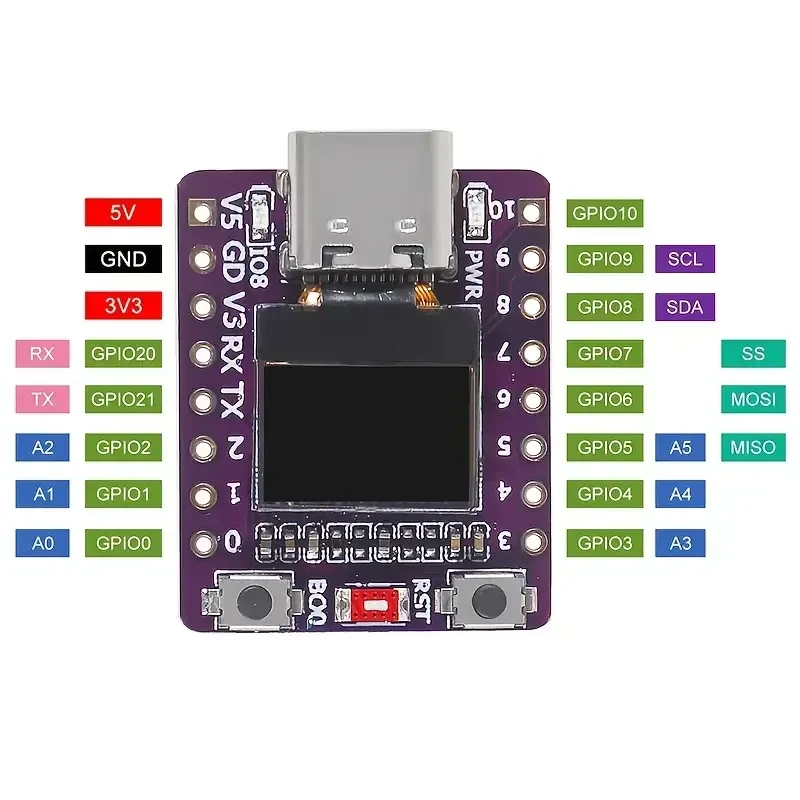 ESP32-C3 0.42-Inch OLED Display Development Board