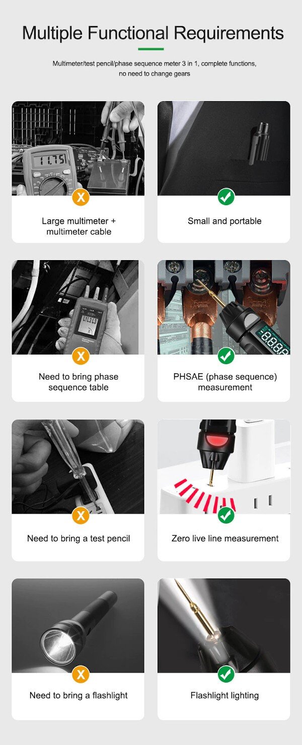 RELIFE DT-01 Smart Pen Type Mini Multimeter