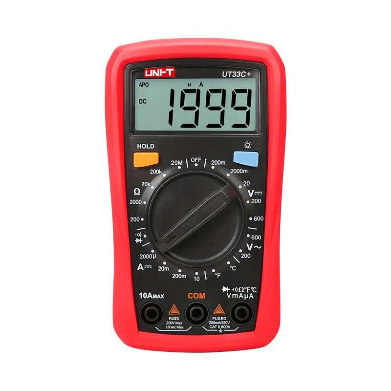 UNI-T UT33C+ Palm Size Digital Multimeter With Temperature Measurement