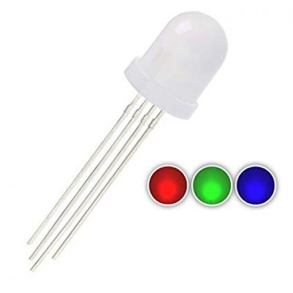 10mm 4pin Diffused Common Anode RGB Led